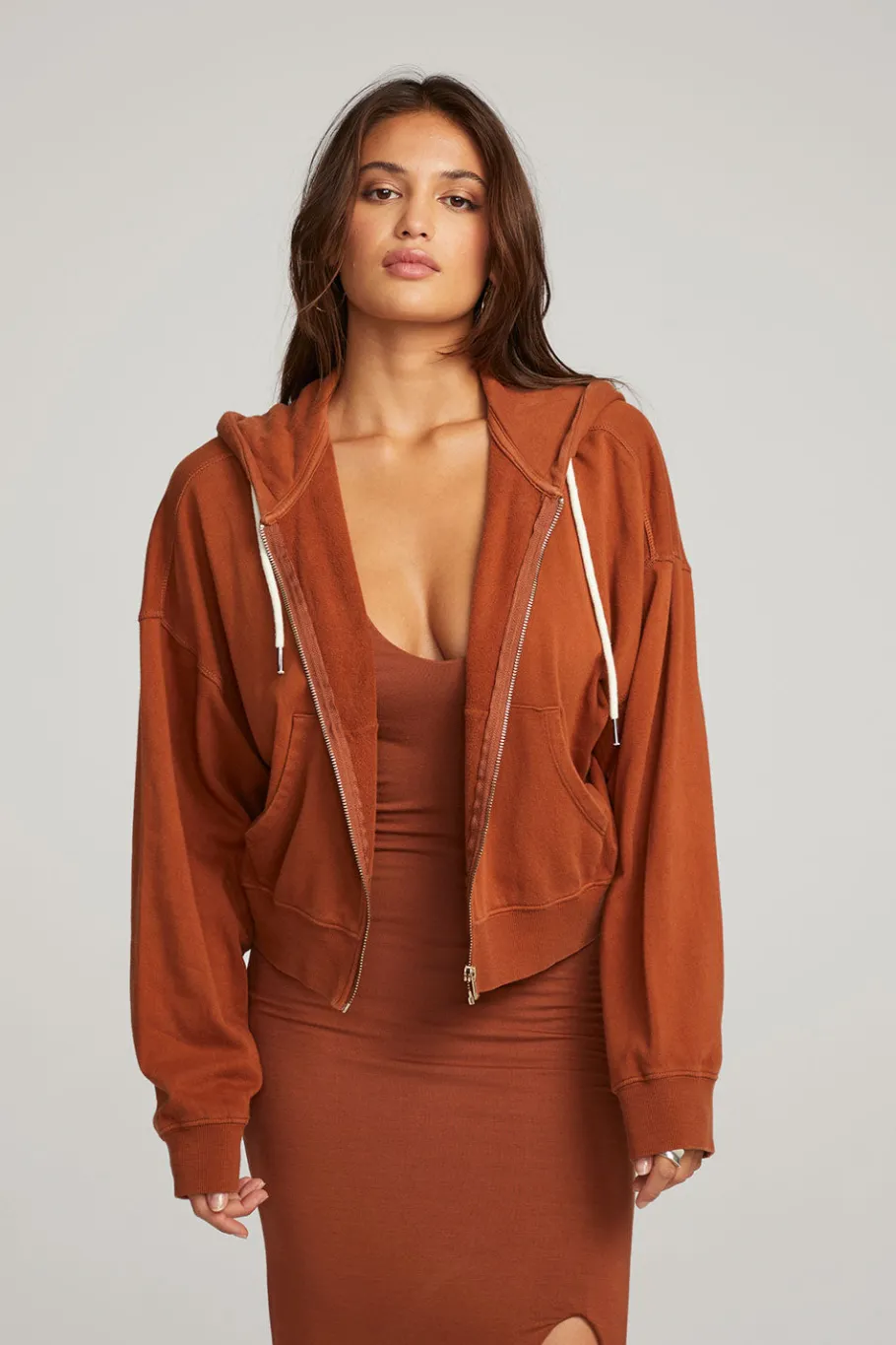 Fashion Chaser Brand Abilene Whiskey Zip Up Hoodie