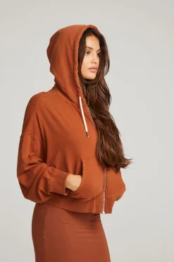 Fashion Chaser Brand Abilene Whiskey Zip Up Hoodie