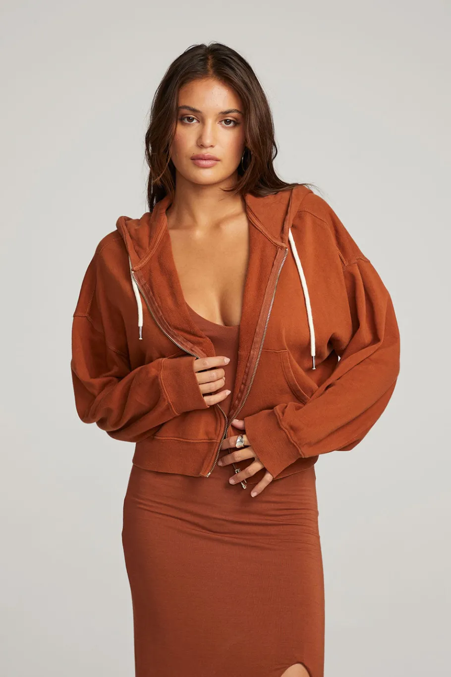 Fashion Chaser Brand Abilene Whiskey Zip Up Hoodie