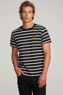 Shop Chaser Brand AC/DC Embroidered Logo Mens Tee