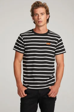 Shop Chaser Brand AC/DC Embroidered Logo Mens Tee