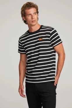 Shop Chaser Brand AC/DC Embroidered Logo Mens Tee