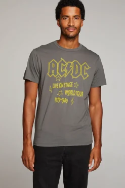 Discount Chaser Brand AC/DC Live On Stage Mens Tee