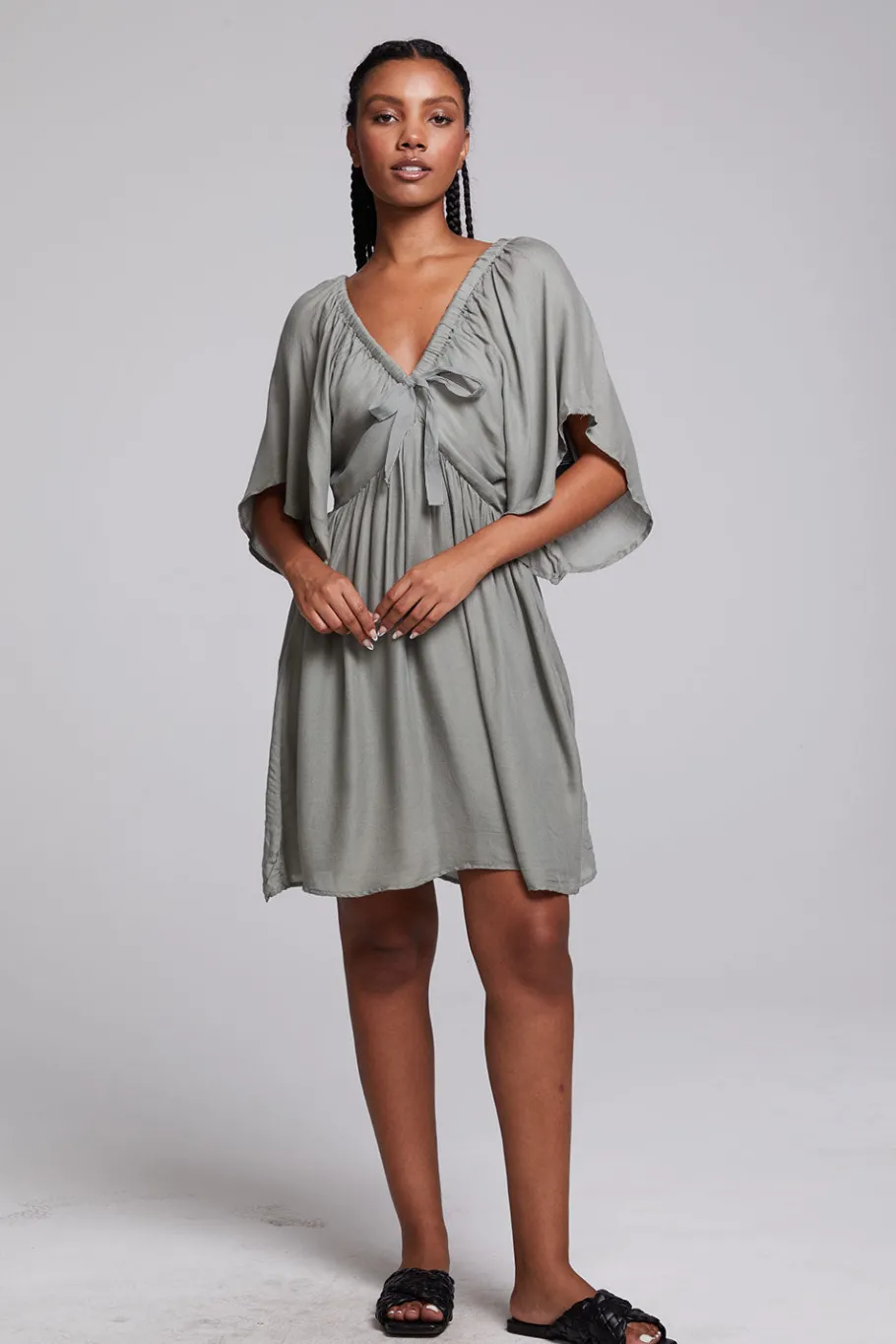 Flash Sale Chaser Brand Adele Sage Mini Dress