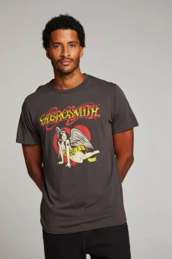 Best Sale Chaser Brand Aerosmith Angel Mens Tee
