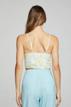 Best Sale Chaser Brand Alana Tank Top - Baby Blue Daisy Floral