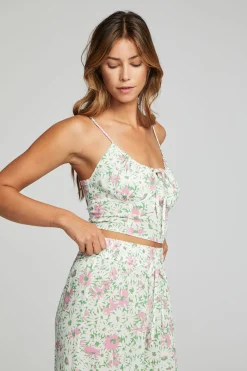 Flash Sale Chaser Brand Alana Tank Top - Grass Daisy Floral