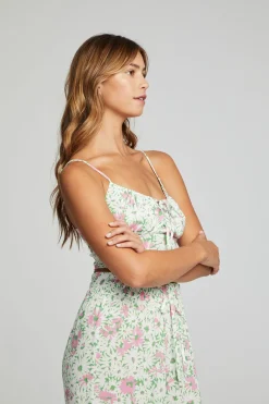 Flash Sale Chaser Brand Alana Tank Top - Grass Daisy Floral