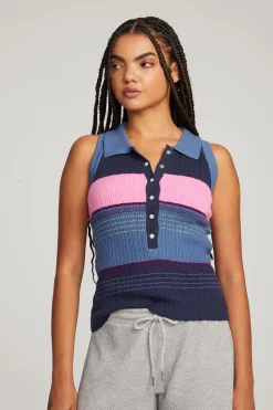 New Chaser Brand Alice Venice Stripe Tank