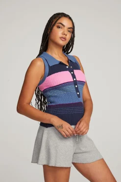 New Chaser Brand Alice Venice Stripe Tank
