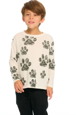 Cheap Chaser Brand All Over Dog Paw Charity Shirt