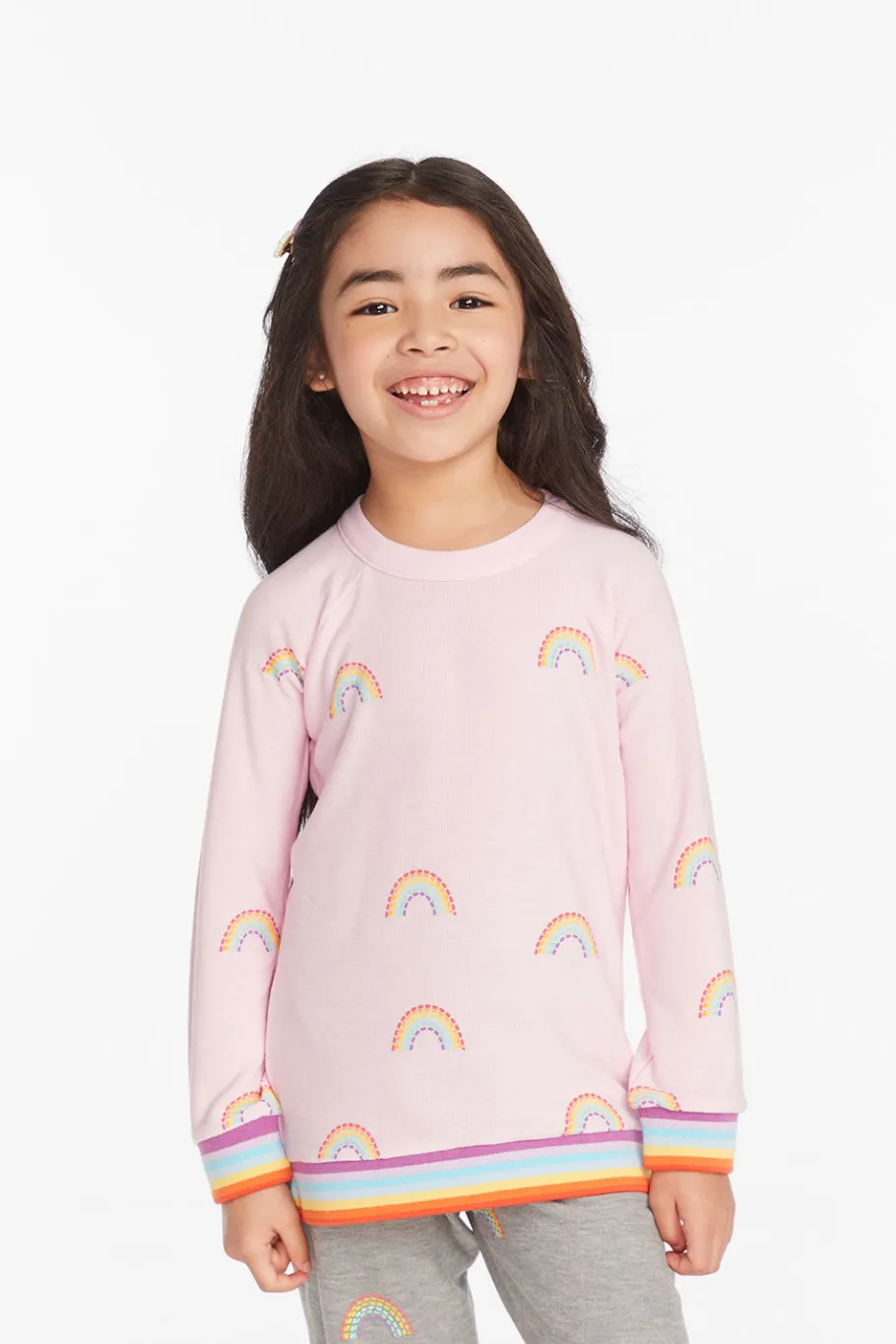 Outlet Chaser Brand All Over Rainbow Girls Pullover