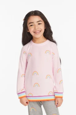 Outlet Chaser Brand All Over Rainbow Girls Pullover