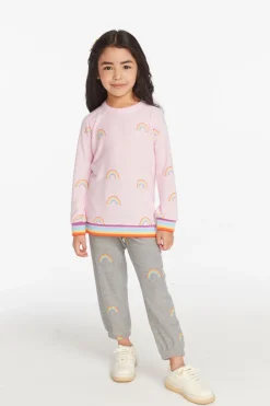Outlet Chaser Brand All Over Rainbow Girls Pullover