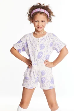 Online Chaser Brand All Over Smiles Girls Romper