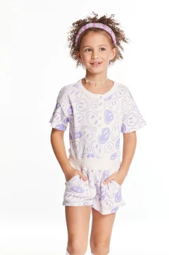 Online Chaser Brand All Over Smiles Girls Romper