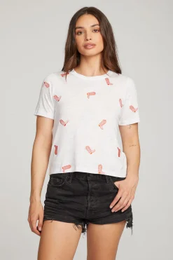 Fashion Chaser Brand Allover Cowboy Boot Tee