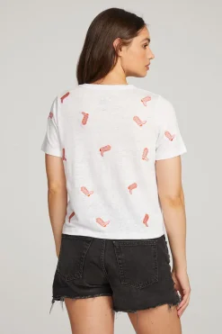 Fashion Chaser Brand Allover Cowboy Boot Tee
