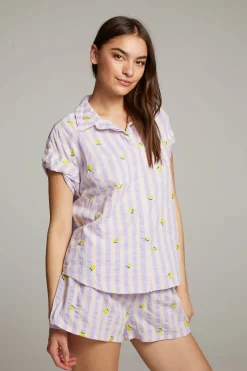 New Chaser Brand Allover Lemons Shirt