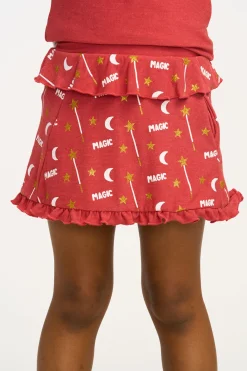 Online Chaser Brand Allover Magic Ruffle Skort