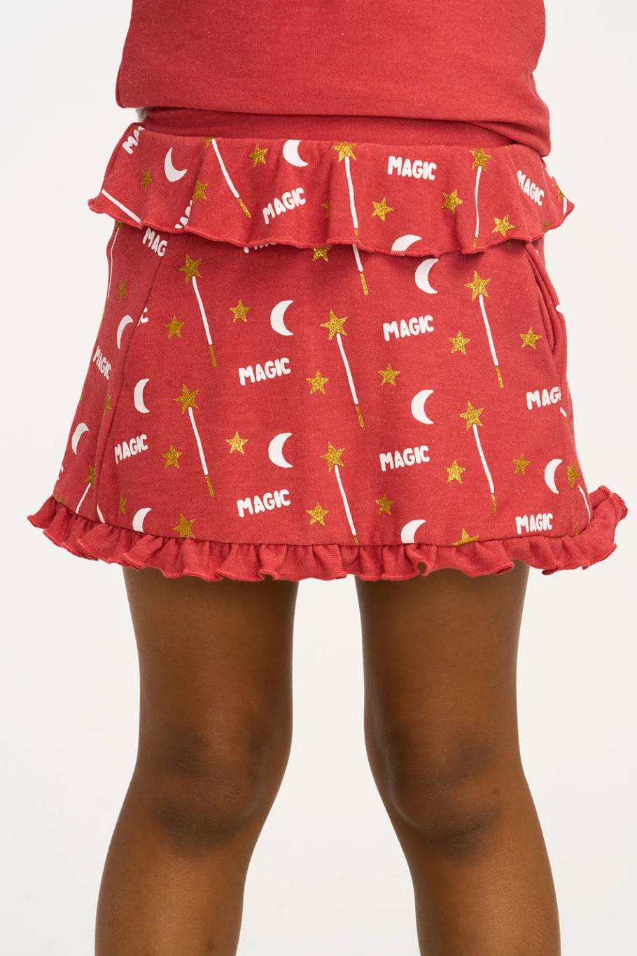 Online Chaser Brand Allover Magic Ruffle Skort