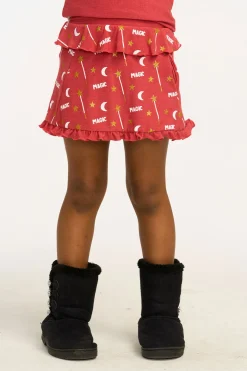 Online Chaser Brand Allover Magic Ruffle Skort