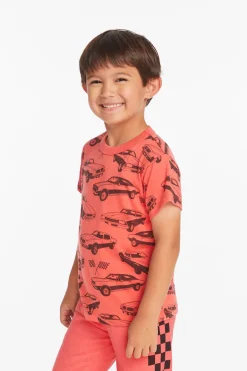 Shop Chaser Brand Allover Racer Boys Tee