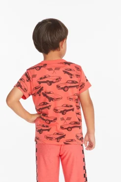 Shop Chaser Brand Allover Racer Boys Tee