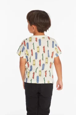 Online Chaser Brand Allover Skateboard Boys Tee