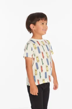Online Chaser Brand Allover Skateboard Boys Tee