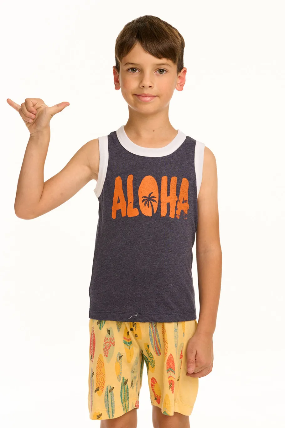 Discount Chaser Brand Aloha Recycled Vintage Jersey Boys Tank