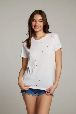 Best Sale Chaser Brand Americana Stars Crew Neck Tee