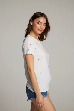 Best Sale Chaser Brand Americana Stars Crew Neck Tee