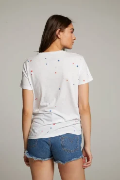 Best Sale Chaser Brand Americana Stars Crew Neck Tee