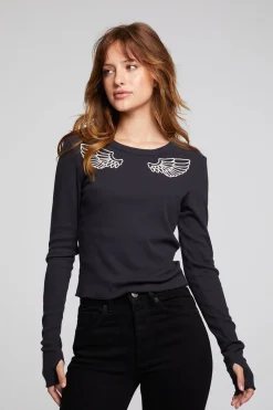 Flash Sale Chaser Brand Angel Wings Long Sleeve