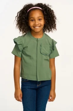 Sale Chaser Brand Anise Dark Forest Ruffle Top