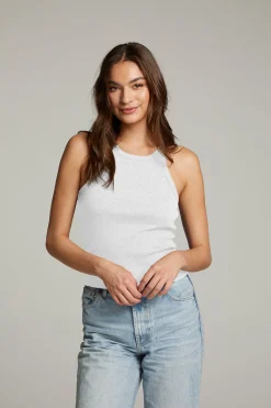 Fashion Chaser Brand August White Tank Top