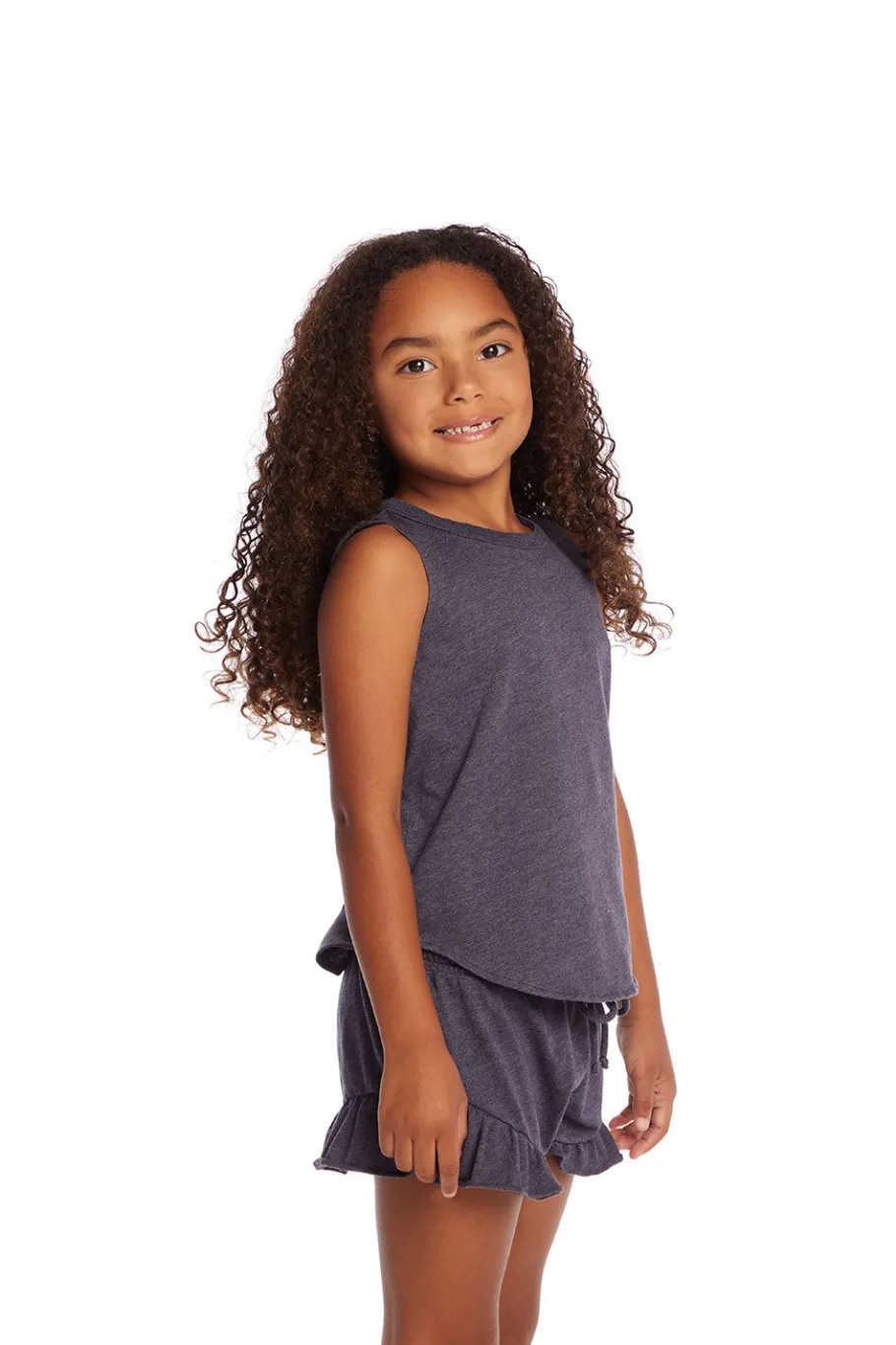 Hot Chaser Brand Avalon Girls Vintage Jersey Shirttail Muscle