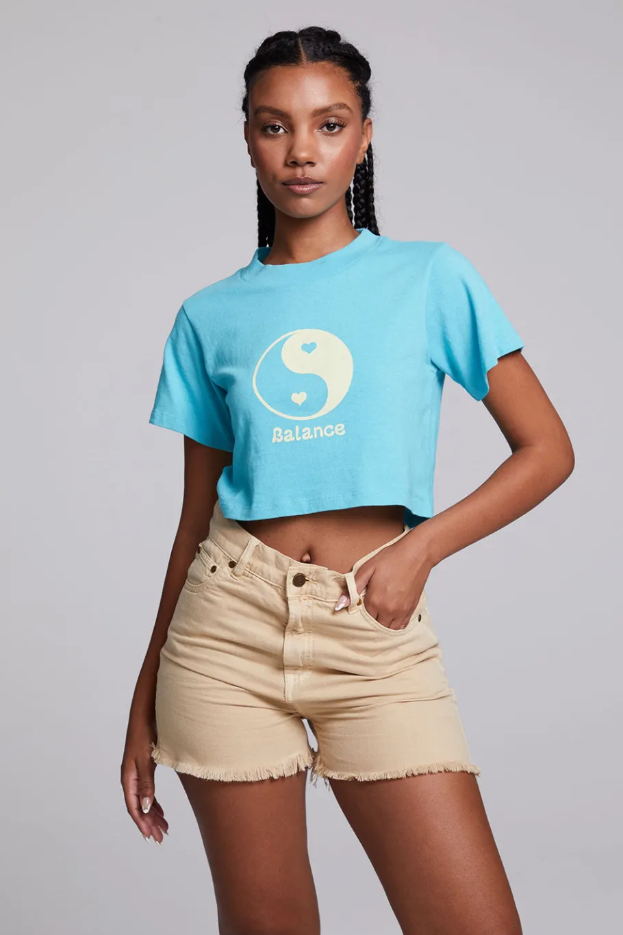 Store Chaser Brand Balance Crop Tee