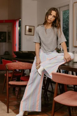 Best Chaser Brand Bari South West Beach Stripe Trouser