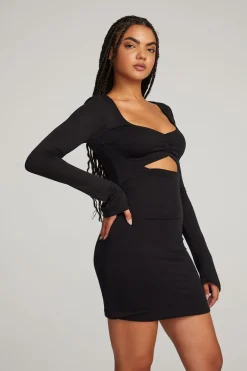 Cheap Chaser Brand Bay Licorice Mini Dress