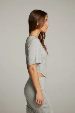 Clearance Chaser Brand Bayside Heather Grey Tee