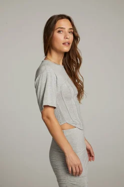 Clearance Chaser Brand Bayside Heather Grey Tee