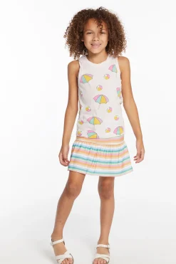 Discount Chaser Brand Beach Balls & Umbrellas Girls Tank Top