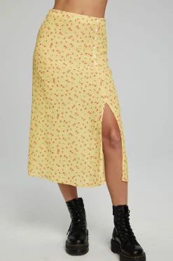 Online Chaser Brand Belle Midi Skirt - Anise Flower