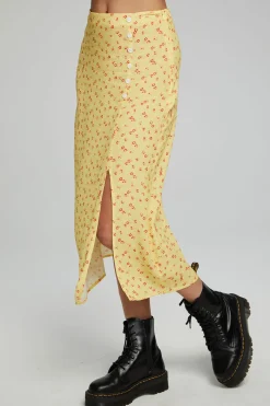Online Chaser Brand Belle Midi Skirt - Anise Flower