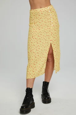 Online Chaser Brand Belle Midi Skirt - Anise Flower