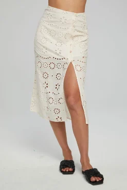 Outlet Chaser Brand Belle Midi Skirt - Gardenia