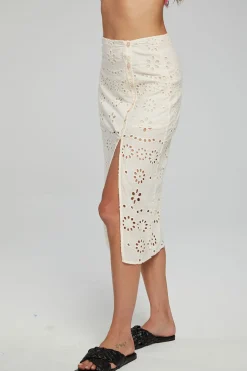 Outlet Chaser Brand Belle Midi Skirt - Gardenia