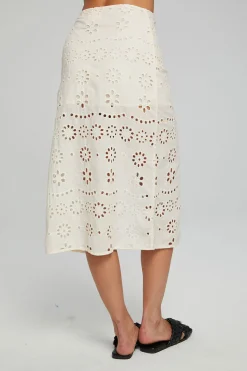 Outlet Chaser Brand Belle Midi Skirt - Gardenia